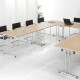 Deco Folding Leg Semi-Circular Meeting Room Table